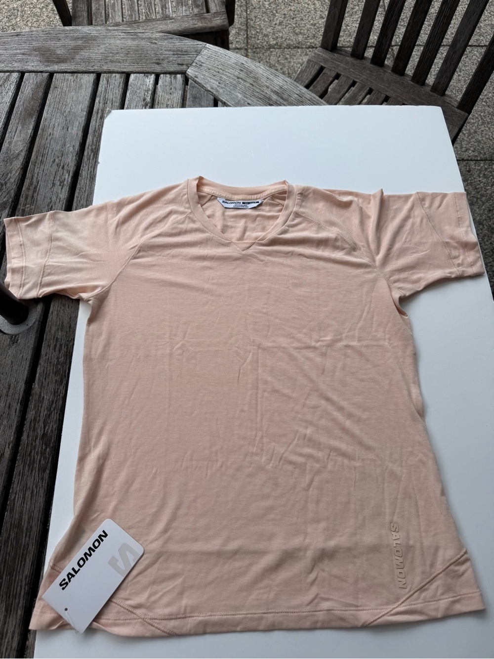 Salomon Pale Peach Short Sleeve Crew Tee Women’s M
